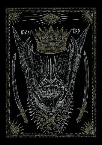 Drawing "The Crowned Abyss" by illustrator MZNTRP mixed method paper at Jose Art Gallery