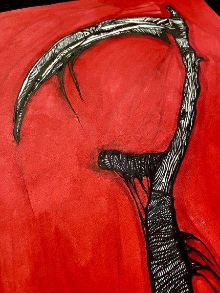 Additional view 4: Symbolism Genre Drawing The Hook by illustrator MZNTRP drawing ink paper 