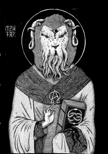 Prophet of the Abyss | Cthulhu Painting by MZNTRP