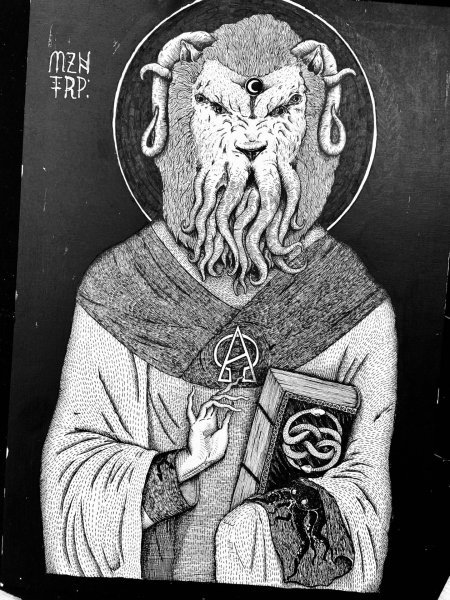 Prophet of the Abyss | Cthulhu Painting by MZNTRP