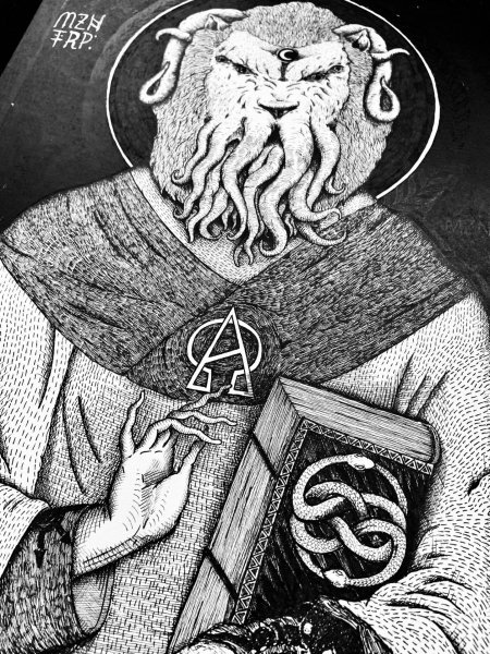 Prophet of the Abyss | Cthulhu Painting by MZNTRP