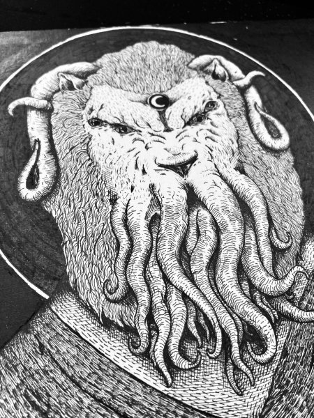 Prophet of the Abyss | Cthulhu Painting by MZNTRP