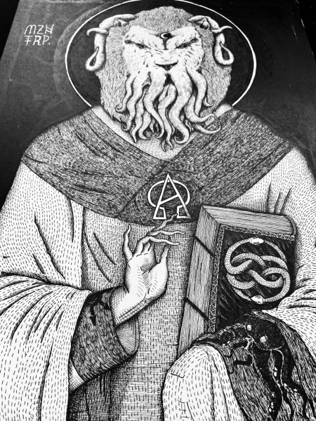 Prophet of the Abyss | Cthulhu Painting by MZNTRP