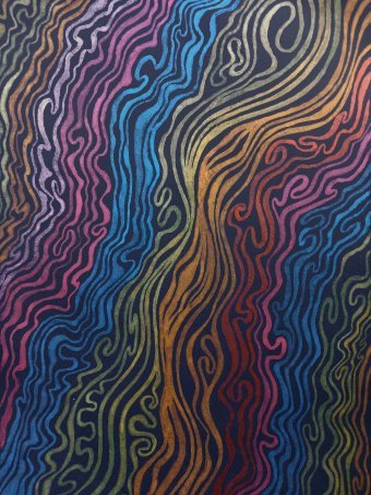 Malarstwo "Fale twojej energii", malarz Oleksandra Vilgorska akwarela karton w Jose Art Gallery