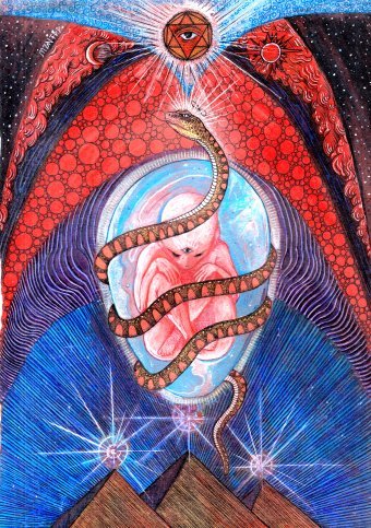 Gráfico "El mundo", ilustrador MZNTRP técnica mixta papel en Jose Art Gallery