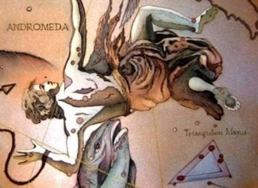 Додаткове зображення 2: Символізм Історичний Живопис "Андромеда", живописець Maya Veshnik змішана техніка тканина 