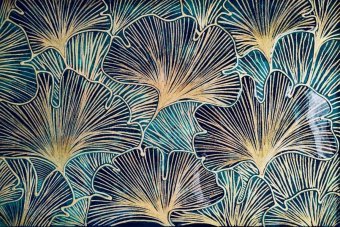 Живопись "Листья гинкго", живописец Asti Loremar смешанная техника холст в Jose Art Gallery