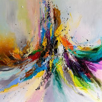 Painting "Chakra Dance" by painter Liubov Kuptsova oil canvas at Jose Art Gallery