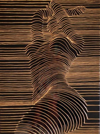 Desenho "Paixão", ilustrador Asti Loremar técnica mista tela para pintura na Jose Art Gallery