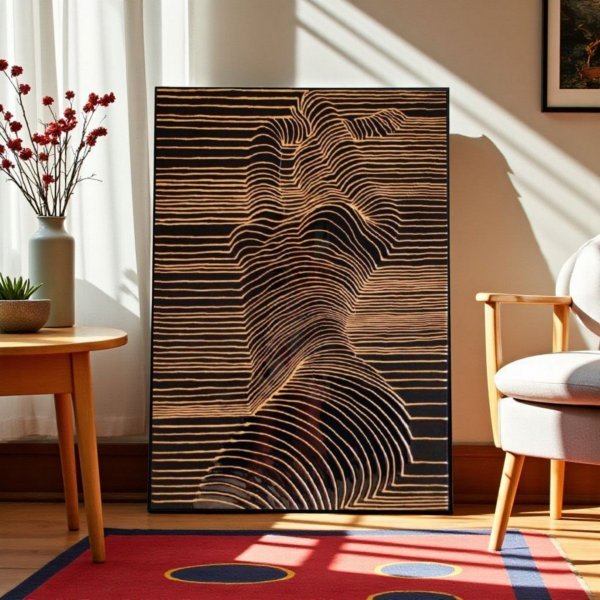 Дополнительное изображение 3: Абстракционизм Интерьер Графика "Страсть" иллюстратор Asti Loremar смешанная техника холст 