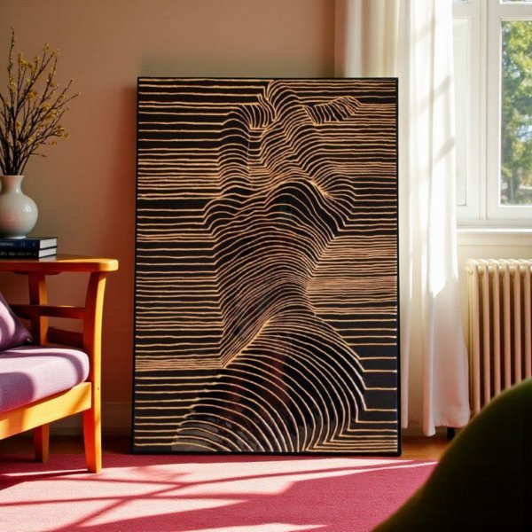 Дополнительное изображение 6: Абстракционизм Интерьер Графика "Страсть" иллюстратор Asti Loremar смешанная техника холст 