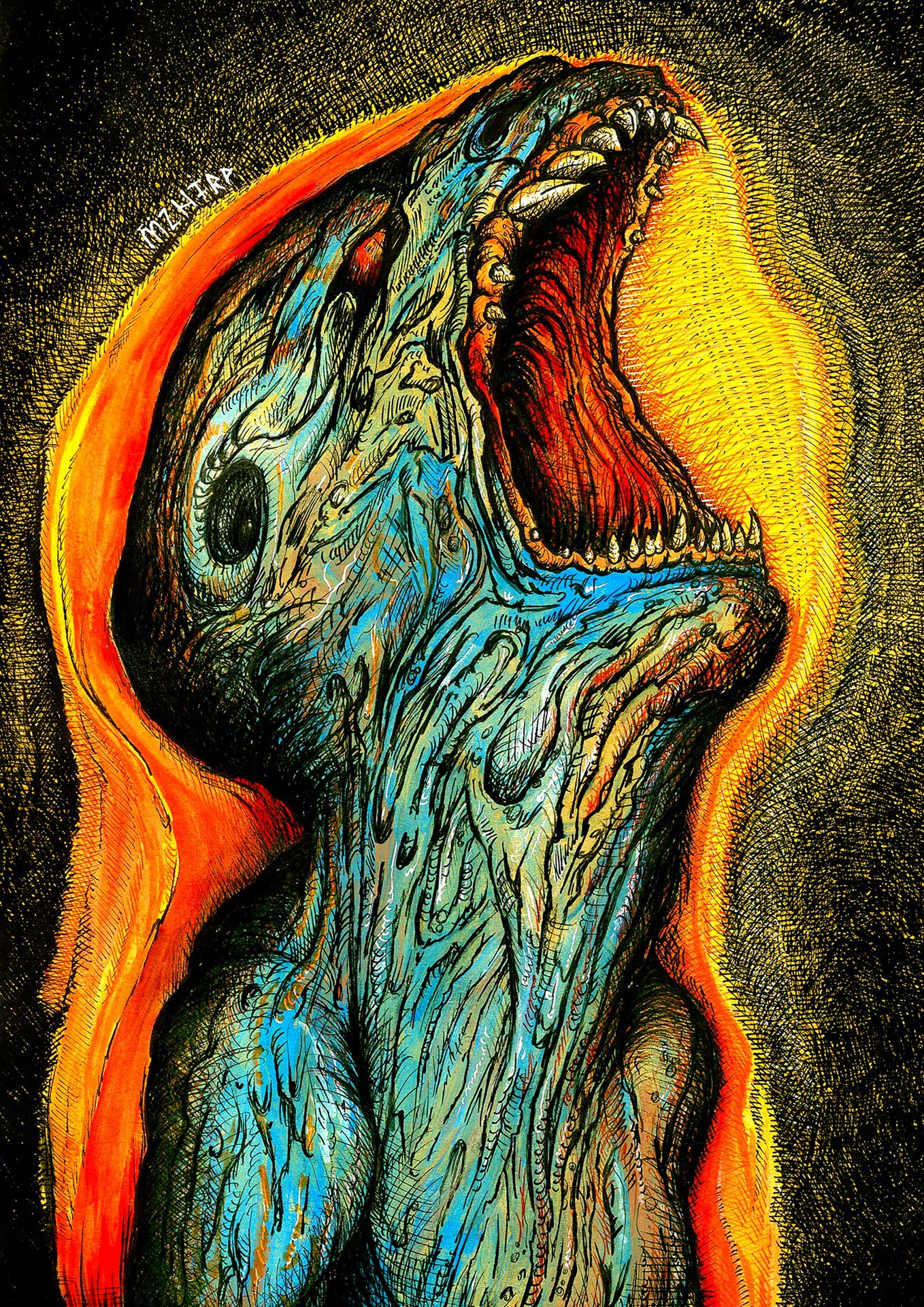 The Howler Painting by MZNTRP - Jose Art Gallery