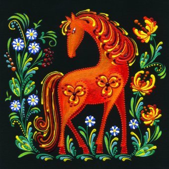 Живопись "Лошадь 2026 года", живописец YULIIA NOVIKOVA акрил холст в Jose Art Gallery