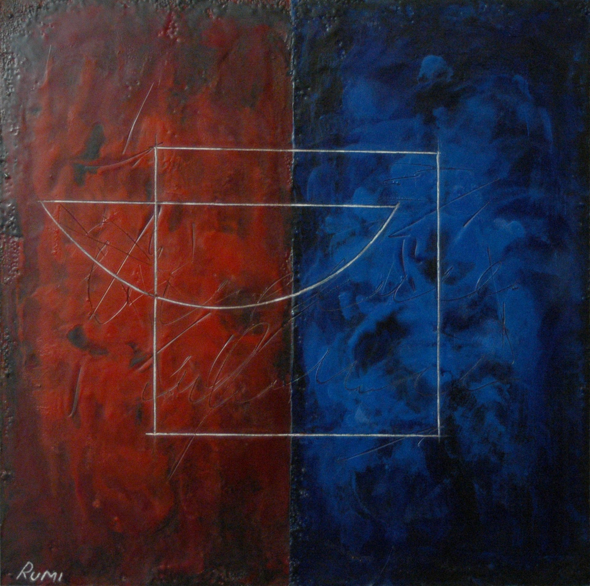 Semantics Of The Symbols III Painting by Rumen Spasov