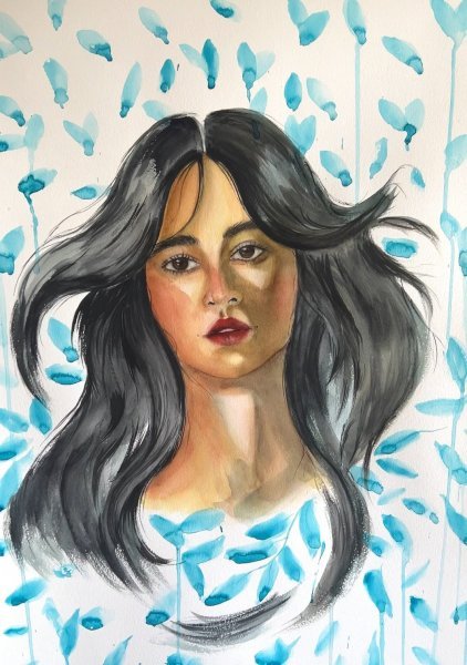 Additional view 2: Realism Portrait Painting II, watercolor painting by painter Agnes watercolor paper 