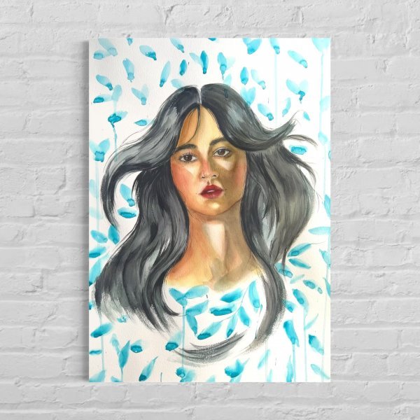 Additional view 4: Realism Portrait Painting II, watercolor painting by painter Agnes watercolor paper 