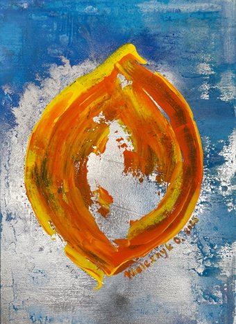 Painting "Delicious life" by painter Olga Melezhyk acrylic canvas at Jose Art Gallery