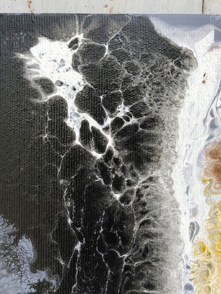 Additional view 3: Abstract Religious Painting Abstract Universe of Motherhood by painter Ilham acrylic canvas 