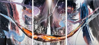 Malarstwo "Wejście do raju.(tryptyk", malarz Ilham akryl płótno w Jose Art Gallery