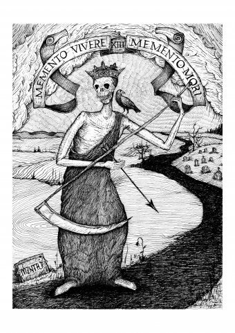 Gráfico "Recuerdo XIII", ilustrador MZNTRP tinta papel en Jose Art Gallery