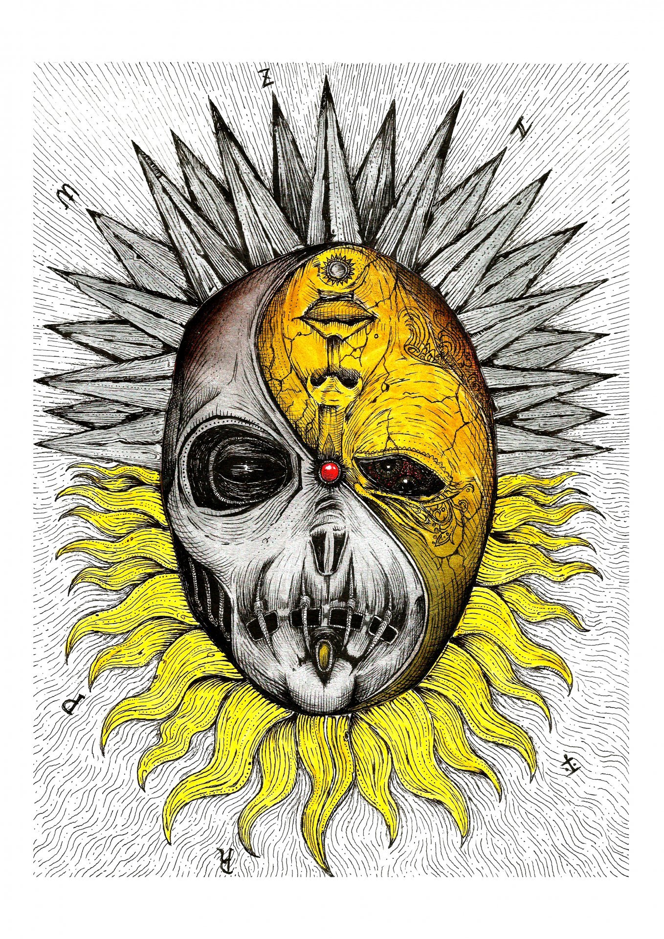 Dualité solaire Peinture de MZNTRP - Jose Art Gallery