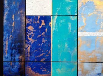 Живопись "Карта меридианов", живописец Asti Loremar смешанная техника холст в Jose Art Gallery