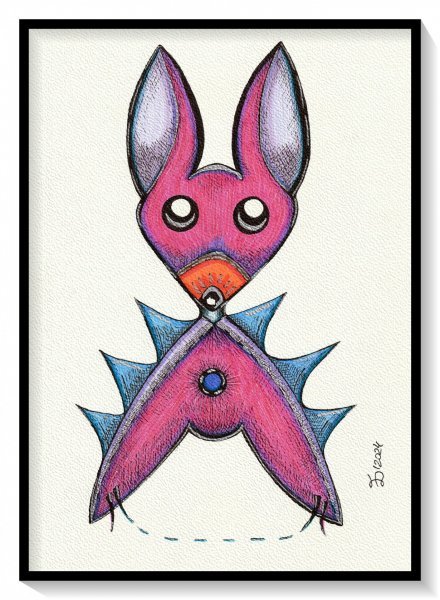 Tobo. Fantastic creatures... Painting by Ewa Dura