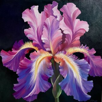 Painting "In the prime of life !" by painter Anna Shkolik acrylic canvas at Jose Art Gallery