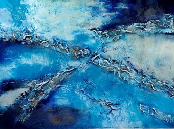 Sculpture "Brume brumeuse des sommets des montagnes", sculpteur Asti Loremar Technique mixte à la Jose Art Gallery