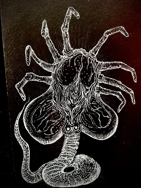 Alien Crucifixion Painting by MZNTRP - Jose Art Gallery