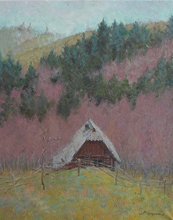 Painting "The house in the Carpathians" | Artist Arseniy Melnyk | Jose Art Gallery