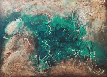 Escultura "Tesoros del subsuelo", escultor Asti Loremar Técnica mixta en Jose Art Gallery