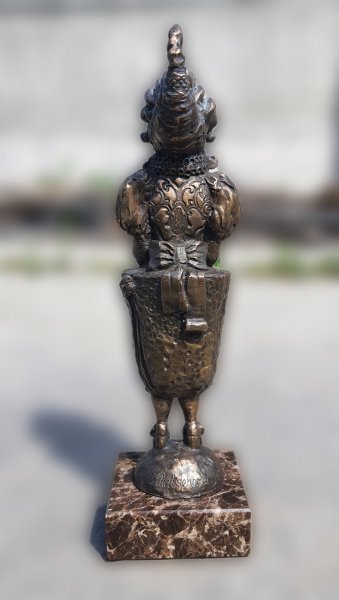 Imagen adicional 1: Rococó Alegórico Escultura "Cartera de deseos", escultor Olena Macegora Bronce 