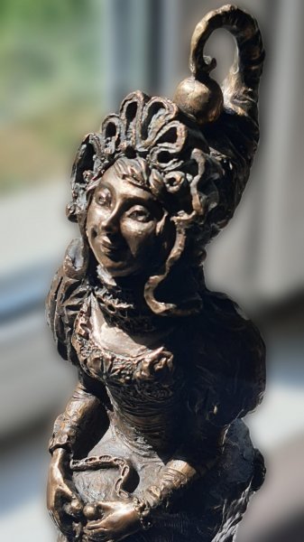 Imagen adicional 3: Rococó Alegórico Escultura "Cartera de deseos", escultor Olena Macegora Bronce 