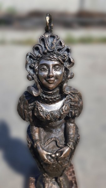 Imagen adicional 5: Rococó Alegórico Escultura "Cartera de deseos", escultor Olena Macegora Bronce 