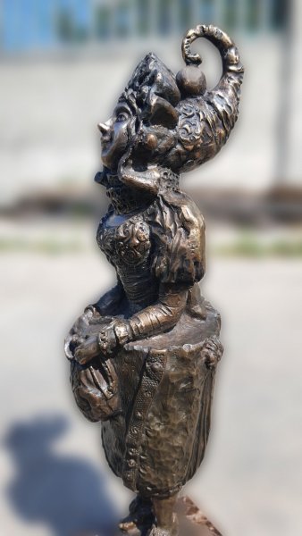 Imagen adicional 7: Rococó Alegórico Escultura "Cartera de deseos", escultor Olena Macegora Bronce 