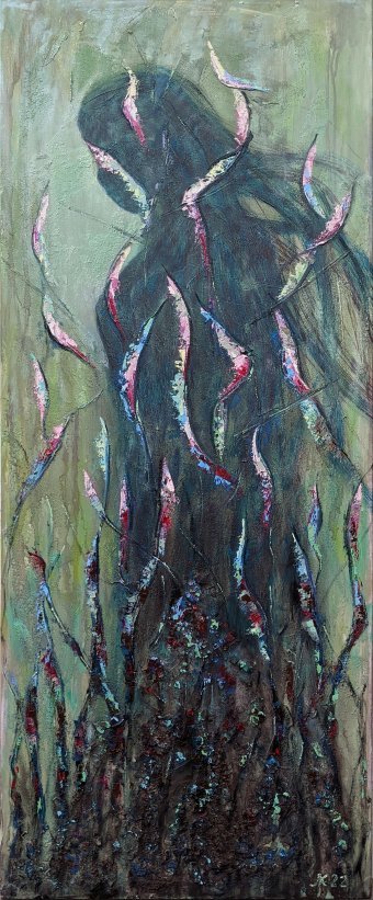 Pintura "Sueños: Hilos de felicidad y aspiración", pintor Lena Kolambet óleo lienzo en Jose Art Gallery