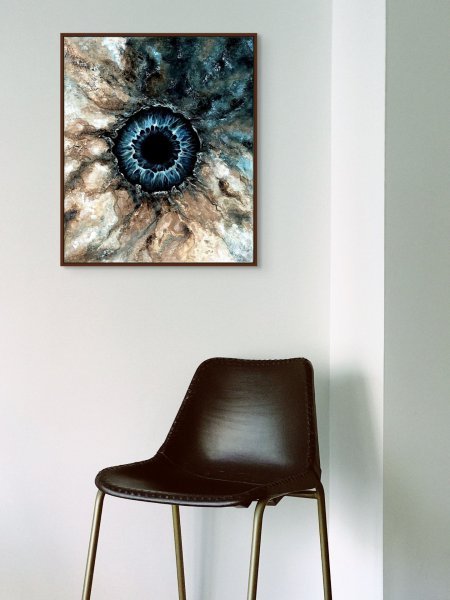 Zusätzliches Bild 5: Abstraktionismus Interieur Malerei "Fenster zur Seele", maler/-in Lina Kush Acryl Leinwand 