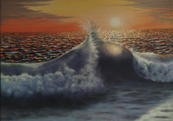 Painting "Transparent revelation" by painter Eva Lazaryan oil canvas at Jose Art Gallery