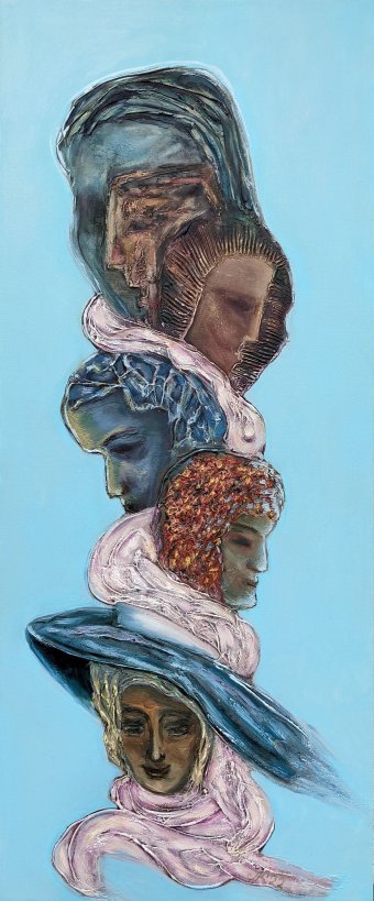 Pintura "Hombres en su vida: impresiones eternas", pintor Lena Kolambet óleo lienzo en Jose Art Gallery