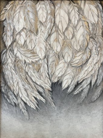 Peinture "Ailes de Lumière Force Angélique", peintre Olena Fishbeyn acrylique toile à la Jose Art Gallery