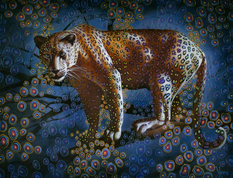 Sztuka współczesna Animalizm Malarstwo "Widok z oddziału" malarz Sergey I Vera olej płótno 