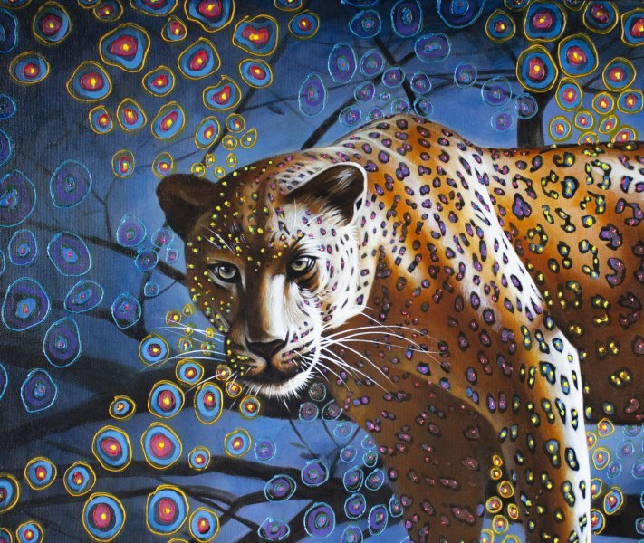 Dodatkowy obraz 1: Sztuka współczesna Animalizm Malarstwo "Widok z oddziału", malarz Sergey I Vera olej płótno 