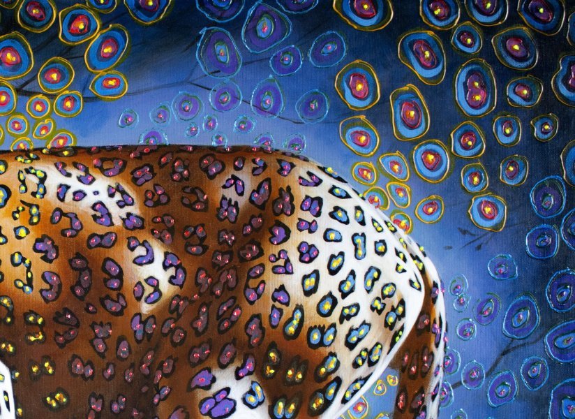 Dodatkowy obraz 3: Sztuka współczesna Animalizm Malarstwo "Widok z oddziału", malarz Sergey I Vera olej płótno 