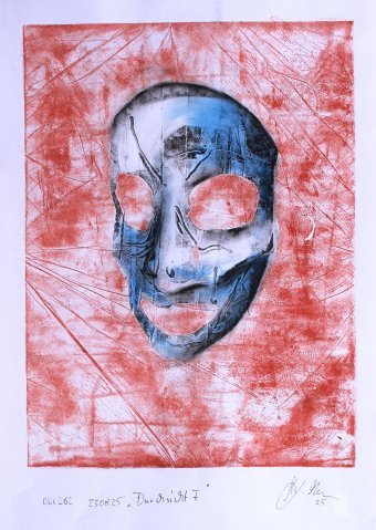 Graphique "Revue I", illustrateur Lochter Andreas technique mixte papier à la Jose Art Gallery