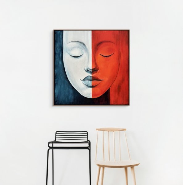 Zusätzliches Bild 3: Surrealismus Interieur Malerei "Gelassenheit und Leidenschaft", maler/-in Lina Kush Acryl Leinwand 