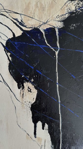 Zusätzliches Bild 3: Abstraktionismus Interieur Malerei "Das Unbekannte", maler/-in Lina Kush Acryl Leinwand 