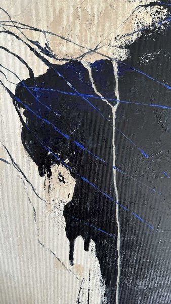 Zusätzliches Bild 5: Abstraktionismus Interieur Malerei "Das Unbekannte", maler/-in Lina Kush Acryl Leinwand 