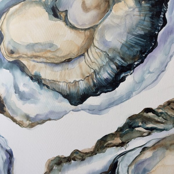 Zusätzliches Bild 3: Abstraktionismus Interieur Malerei "Austern", maler/-in Lina Kush Acryl Leinwand 