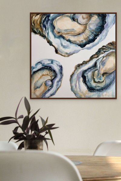 Zusätzliches Bild 4: Abstraktionismus Interieur Malerei "Austern", maler/-in Lina Kush Acryl Leinwand 